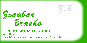 zsombor brasko business card